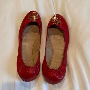 Red Tory Burch shoes